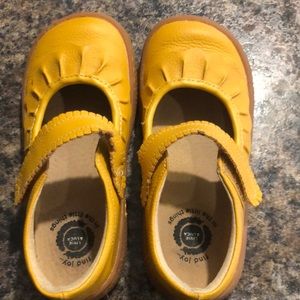 Adorable Yellow Livie and Luca ruched shoes